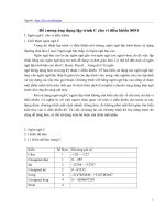 Đề cương ứng dụng lập trình C cho vi điều khiển 8051