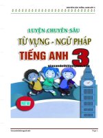 LUYỆN CHUYÊN sâu từ VỰNG NGỮ PHÁP TIẾNG ANH 