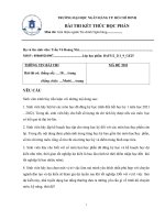 Sinh viên hãy liệt kê các môn học đã đăng ký học (tính đến hết học kỳ 1 năm học 2021 – 2022)  trong đó, sinh viên hãy cho biết số lượng tín chỉ tích lũy được nếu các môn học có kết quả từ đạt trở lên 