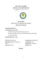 Phân tích khái quát tình hình tài chính của công ty  phân tích tình hình sinh lời của VCSH (ROE) của công ty do tác động của các hệ số tài chính  