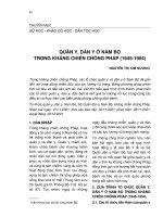 Quân y, dân y ở Nam Bộ trong kháng chiến chống Pháp (1945-1954)