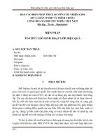 Báo cáo biện pháp thi giáo viên chủ nhiệm lớp giỏi