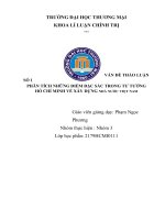 PHÂN TÍCH NHỮNG điểm đặc sắc TRONG tư TƯỞNG hồ CHÍ MINH về xây DỰNG NHÀ nước VIỆT NAM 