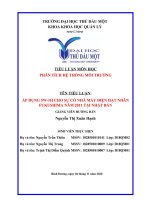 TIỂU LUẬN áp DỤNG 5w 1h CHO sự cố NHÀ máy điện hạt NHÂN FUKUSHIMA năm 2011 tại NHẬT bản 