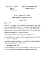 Phụ lục i, II, III (kế hoạch giáo dục) môn ngữ văn 6 sách cánh diều