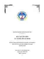 Chứng minh độc lập dân tộc gắn liền với chủ nghĩa xã hội là sợi chỉ đỏ xuyên suốt sự nghiệp cách mạng của hồ chủ tịch 