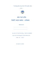 phân tích quan niệm duy vật biện chứng về mối quan hệ giữa vật chất và ý thức, từ đó xây dựng ý nghĩa phương pháp luận chung và liên hệ với thực tiễn