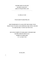 MỘT số KHÓ KHĂN của GIÁO VIÊN TRUNG học cơ sở TRONG VIỆC ỨNG DỤNG GIÁO TRÌNH dạy học TIẾNG ANH mới của bộ GIÁO dục và đào tạo VIỆT NAM 