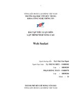 TIỂU LUẬN môn lập TRÌNH WEB NÂNG CAO web socket 