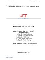 ĐỒ án THIẾT kế dự án vấn đề sinh viên đại học UEF xả rác trong lớp học 