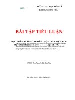 TIỂU LUẬN phân tích quan điểm của đảng về xây dựng và phát triển nền văn hóa tiên tiến đậm đà bản sắc dân tộc  vai trò của thanh niên trong việc xây dựng và phát triển nền văn hóa 