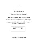 TIỂU LUẬN CAO cấp CHÍNH TRỊ   phát huy sức mạnh khối đại đoàn kết dân tộc trong bối cảnh hiện nay