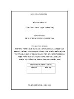 TIỂU LUẬN CAO cấp CHÍNH TRỊ   môn LỊCH sử ĐẢNG   phương pháp cách mạng của đảng cộng sản việt nam trong thời kỳ cách mạng xã hội chủ nghĩa, LIÊN hệ TRƯỜNG đại học sư PHẠM THÀNH PHỐ hồ CHÍ MINH