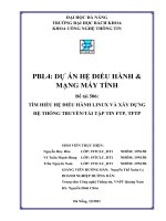 ĐỒ ÁN CHUYÊN NGÀNH Hệ điều hành  Mạng máy tính ĐỀ TÀI  Tìm hiểu hệ điều hành Windows và xây dựng ứng dụng giám sát các thiết bị mạng dựa trên SNMP