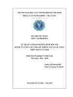 Xử phạt vi phạm hành chính đối với hành vi cung cấp, chia sẻ thông tin sai sự thật trên mạng xã hội 