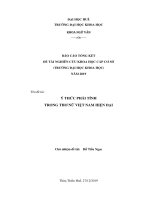 Ý thức phái tính trong thơ nữ việt nam hiện đại 