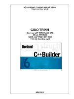 Giáo trình Lập trình nâng cao (Nghề Lập trình máy tính): Phần 1 - Tổng cục dạy nghề