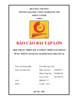 THIẾT KẾ CONCEPT CHO SẢN PHẨM KHOAN ĐIỆN CẦM TAY (BÀI HAY 9 ĐIỂM CỦA NHÓM)