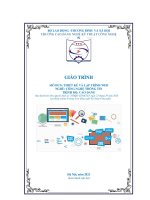 Giáo trình Thiết kế và lập trình web (Nghề: Công nghệ thông tin - Cao đẳng): Phần 1 - Trường CĐ nghề Kỹ thuật Công nghệ