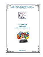 Giáo trình Internet (Nghề: Công nghệ thông tin - Sơ cấp) - Trường CĐ nghề Kỹ thuật Công nghệ