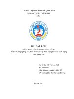 Công nghiệp hóa, hiện đại hóa ở Việt Nam trong bối cảnh cách mạng công nghiệp 4.0