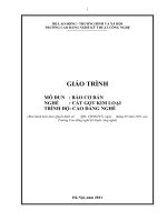 Giáo trình Bào cơ bản (Nghề: Cắt gọt kim loại - Cao đẳng) - Trường CĐ nghề Kỹ thuật Công nghệ