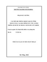 Cải tiến hệ thống định vị quán tính nhằm nâng cao độ chính xác ước lượng thông số bước đi trong chăm sóc sức khỏe TT 