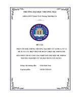 Phân tích hệ thống thương mại điện tử 123mua.vn và đề xuất các biện pháp để hoàn thiện hệ thống đó. Hãy phân tích và đưa ra thiết kế cho một hệ thống thương mại điện tử mà bạn đang xây dựng.