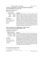 Phân vùng địa lý tự nhiên phục vụ phát triển du lịch sinh thái ở thành phố Đà Nẵng