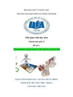 Tiểu luận trình bày môn thanh toán quốc tế đề tài  phương thức thanh toán CAD, ghi sổ, chuyển tiền 