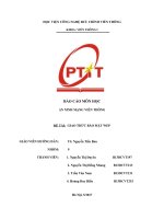 BÁO cáo môn học AN NINH MẠNG VIỄN THÔNG đề tài GIAO THỨC bảo mật WEP 