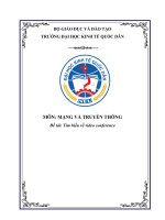 Tổng quan về video conference_Mạng và TT