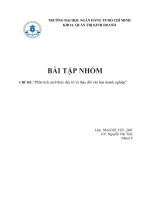 BÀI tập NHÓM CHỦ đề phân tích cách thức duy trì và thay đổi văn hóa doanh nghiệp 