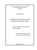 ĐỊNH tội DANH tội lạm DỤNG tín NHIỆM CHIẾM đoạt tài sản từ THỰC TIỄN THÀNH PHỐ hồ CHÍ MINH 