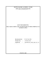 bài thi tiểu luận môn quản trị Marketting