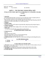 GIÁO ÁN DẠY THÊM VĂN 6 KẾT NỐI TRI THỨC