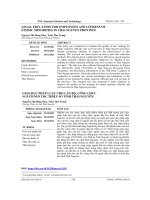 Giáo dục pháp luật cho cán bộ, công chức người dân tộc thiểu số tỉnh Thái Nguyên