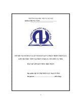 CƠ sở lý LUẬN về đào tạo và PHÁT TRIỂN NHÂN lực LIÊN hệ THỰC TIỄN tại một cơ QUAN, tổ CHỨC cụ THỂ  