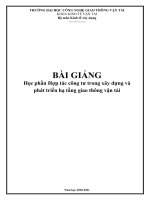 Giáo trình hợp tác công tư trong xây dựng và phát triển hạ tầng giao thông vận tải