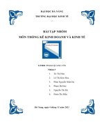 TIỂU LUẬN MÔN THỐNG KÊ KINH DOANH VÀ KINH TẾ Nhu cầu mua laptop của sinh viên trường đại học Kinh Tế - Đại học Đà Nẵng