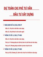 Xác định chi phí tư vấn xây dựng theo Nghị định 10 2021 Chính phủ về quản lý chi phí xây dựng