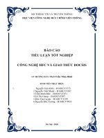 BÁO cáo TIỂU LUẬN tốt NGHIỆP CÔNG NGHỆ HFC và GIAO THỨC DOCSIS 