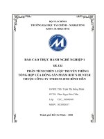 PHÂN TÍCH CHIẾN lược TRUYỀN THÔNG TỔNG hợp của DÒNG sản PHẨM BITI’S HUNTER THUỘC CÔNG TY TNHH SX HTD BÌNH TIÊN 