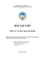 Chứng minh độc lập dân tộc gắn liền với chủ nghĩa xã hội thống nhất, xuyên suốt trong toàn bộ tư tưởng hồ chí minh  