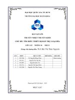 BÀI tập lớn TRUYỀN NHIỆT TRUYỀN KHỐI CHỦ đề tìm HIỂU THIẾT bị hấp THỤ LOẠI đĩa 