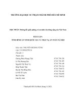 Đường lối quốc phòng và an ninh của đảng cộng sản việt nam bài LUẬN TÌNH HÌNH AN NINH QUỐC GIA và TRẬT tự AN TOÀN xã hội 