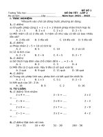 ĐỀ ôn tết 2022 môn TOÁN lớp 2 kết nối TRI THỨC năm 2022  2023