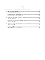 TỔNG QUAN về PHÂN TÍCH báo cáo tài CHÍNH báo cáo tài CHÍNH – cơ sở PHÂN TÍCH 