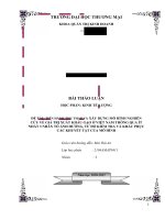 TIẾN HÀNH THU THẬP và xây DỰNG mô HÌNH NGHIÊN cứu về GIÁ TRỊ XUẤT KHẨU gạo ở VIỆT NAM THÔNG QUA ít NHẤT 3 NHÂN tố ẢNH HƯỞNG, từ đó KIỂM TRA và KHẮC PHỤC các KHUYẾT tật của mô HÌNH 