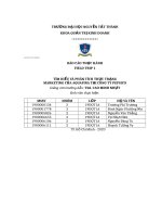 TÌM HIỂU và PHÂN TÍCH THỰC TRẠNG MARKETING của AQUAFINA tại CÔNG TY PEPSICO 